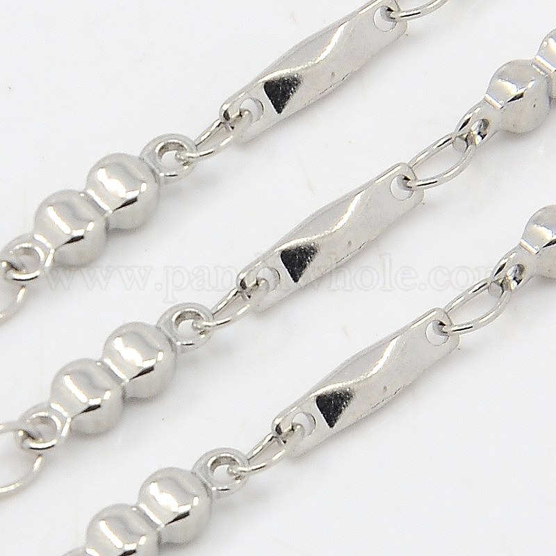 China Factory 304 Stainless Steel Chains, Decorative Bar Link Chain