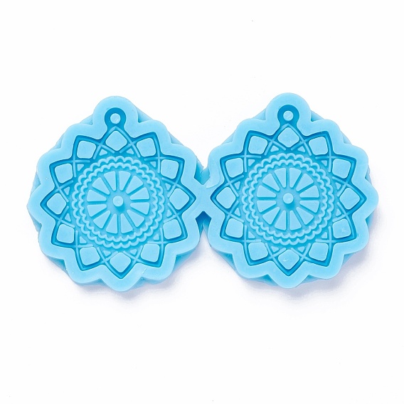 DIY Pendant Silicone Molds, for Earring Making, Resin Casting Molds, For UV Resin, Epoxy Resin Jewelry Making, Flower