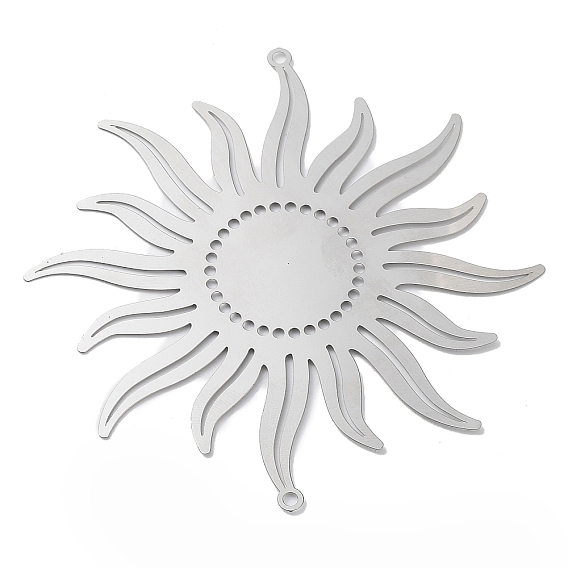 201 подвески для соединителей из нержавеющей стали, солнечные ссылки, гравированные металлические украшения