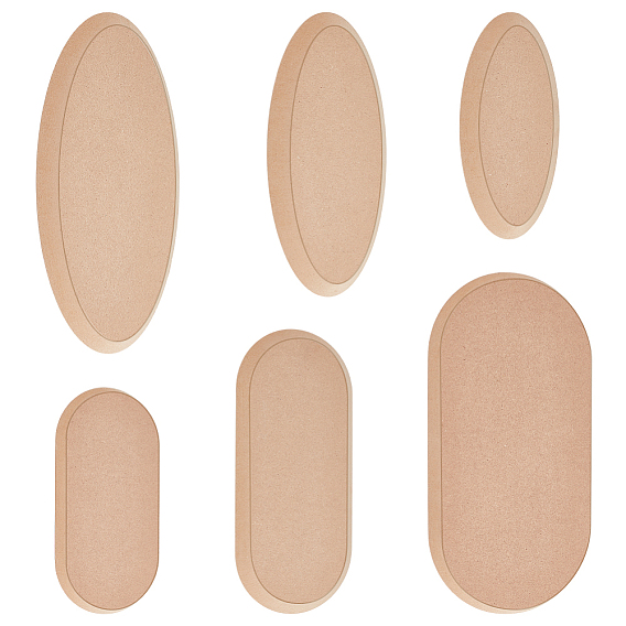 6 шт 6 стили овальные мдф дерево гончарные инструменты, Формы для изготовления глиняных тарелок, керамические формы для ручного строительства