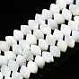 Natural Trochid Shell/Trochus Shell Bead Strands, Bleach, Rondelle