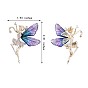 Crystal Rhinestone Ballet Dancer Fairy Brooch Pin, Elegant Alloy Badge for Clothes Suits Jacket Backpack