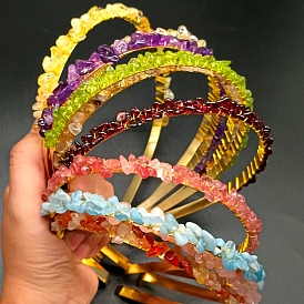 Резинки для волос с драгоценными камнями, аксессуары для волос для женщин и девочек