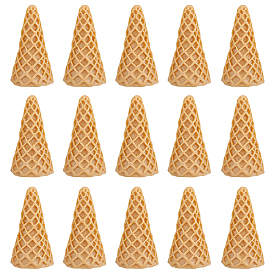 30Pcs Resin Decoden Cabochons, Ice Cream Cone