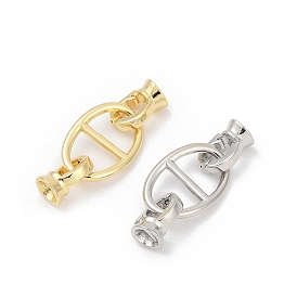 Овальные латунные раскладывающиеся застежки, долговечный, без свинца и без кадмия, стойки покрытие