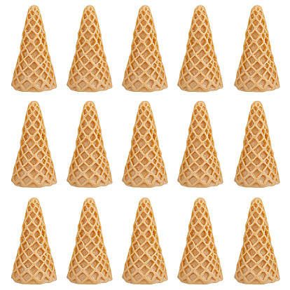 30Pcs Resin Decoden Cabochons, Ice Cream Cone
