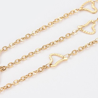 Ионное покрытие (ip) 304 кабельные цепи из нержавеющей стали, с сердцем ссылкам, пайки, с катушкой, Плоско-овальные