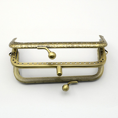 Iron Purse Frames, Bag Handle, 63x107x16.5mm