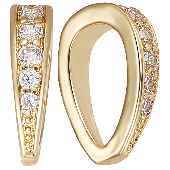 10шт. стойка с покрытием из латуни с микропаве из кубического циркония с защелкой на дужках