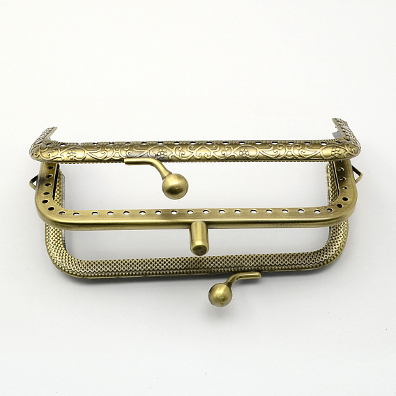 Iron Purse Frames, Bag Handle, 63x107x16.5mm