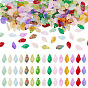 300 шт 15 цвета стеклянные бусины, лист