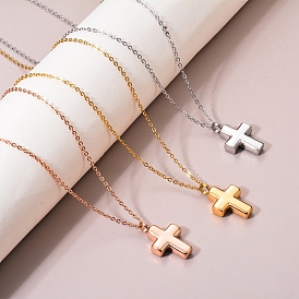 Stainless Steel Pendant Necklaces, Urn Ashes Necklaces, Cross