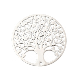 Латунные подвески, плоская круглая с подвесками дерево жизни, полый