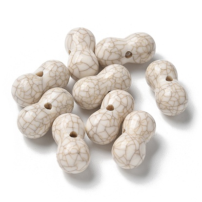 Акриловые бусины, имитация бирюзовый бисер, арахис