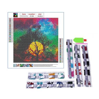 DIY 5D Tree of Life Pattern Canvas Diamond Painting Kits, with Resin Rhinestones, Sticky Pen, Tray Plate, Glue Clay, for Home Wall Decor Full Drill Diamond Art Gift