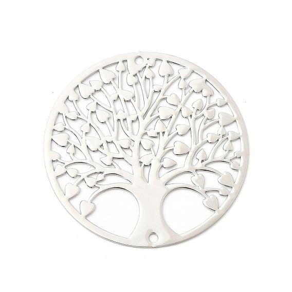 Латунные подвески, плоская круглая с подвесками дерево жизни, полый