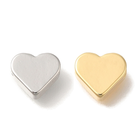 Латунные бусины, без кадмия, без никеля и без свинца, сердце