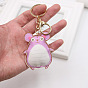 Adorable Mouse Leather Keychain with GPS Tracker - Customizable for Backpacks and Bags