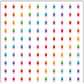 5 листы ПВХ бумажные наклейки, самослипание