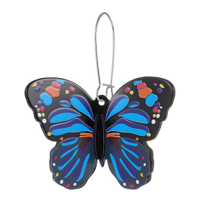 Colorful Butterfly Earrings French Style Acrylic Insect Drop Dangle Creative Ear Jewelry