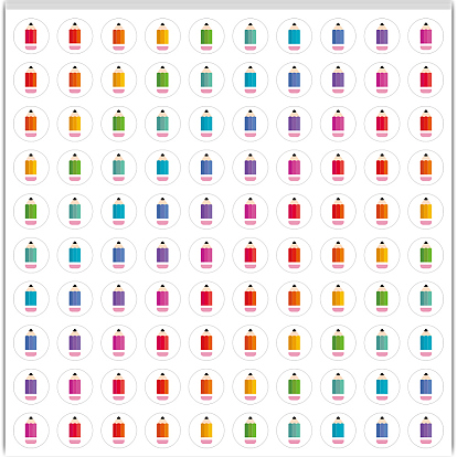 5 листы ПВХ бумажные наклейки, самослипание