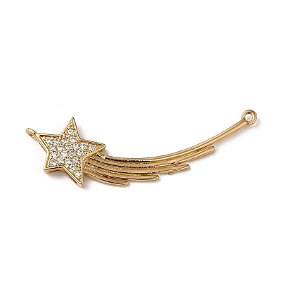 Латунные микро проложить кубического циркония подвески, звезда, очарование метеора