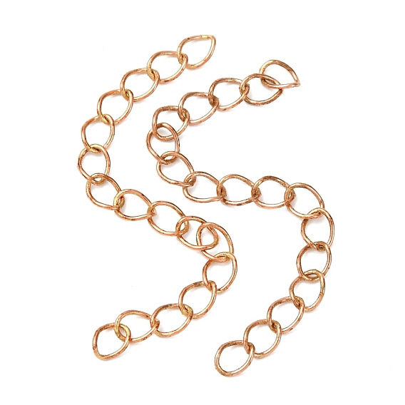 Латунный удлинитель бордюрной цепи, концевые цепи, без покрытия