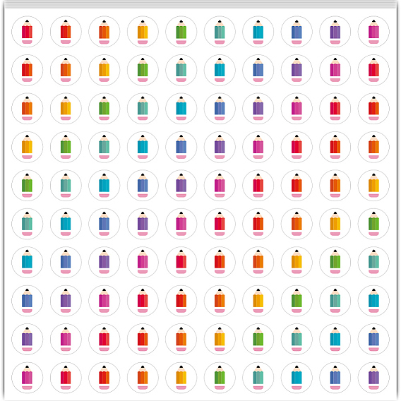 5 листы ПВХ бумажные наклейки, самослипание