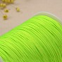 Polyester Cord, Knotting Cord Beading String, for Bracelet Making, 1mm, about 300meter/roll
