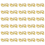 30Pcs Alloy Connector Charms, Bowknot Links, Rack Plating