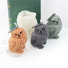 DIY Food Grade Silicone Candle Molds, for Candle Making, Owl