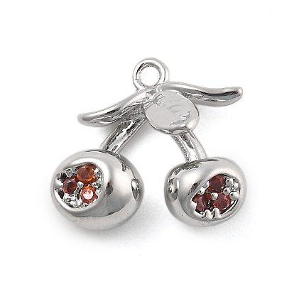 Латунные микро проложить кубического циркония подвески, без кадмия, без никеля и без свинца, черри прелести