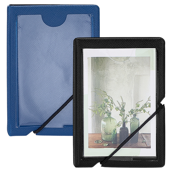 2шт. 2 цветов 3 дюймовые мини-фотоальбомы с ПВХ обложкой, с внутренними карманами для простыней., прямоугольные