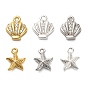 925 подвески в форме морской звезды из стерлингового серебра с микропаве из прозрачных кубических цирконий, с печатью 925
