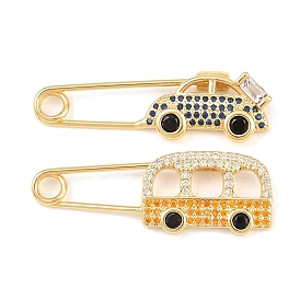 Латунные микро проложить кубического циркония подвески, подвески в виде скрепок и машин/автобусов, долговечный, стойки покрытие, без свинца и без кадмия