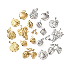 10 шт. 304 подвески из нержавеющей стали, фрукты