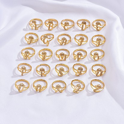 Латунные микро проложить пальцев кольца кубического циркония, без кадмия, без никеля и без свинца, для женщин