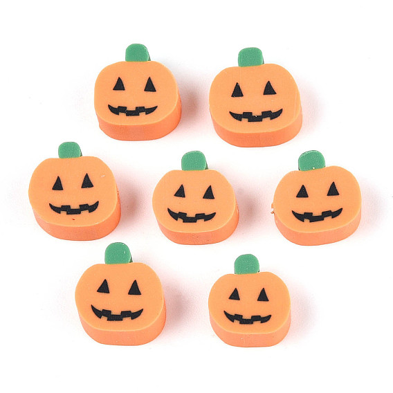 Бусины из полимерной глины , тыква