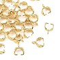 SHEGRACE Brass Ice Pick Pinch Bails, Leaf, Cadmium Free & Nickel Free & Lead Free