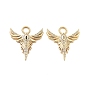 Настоящие 18 k позолоченные латунные подвески с микропаве и кубическим цирконием, без кадмия, без никеля и без свинца, крылатые прелести