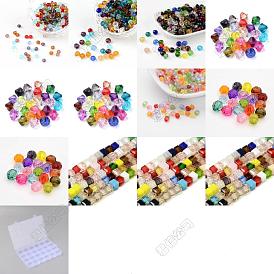 DIY Finding Beads Kits, including Glass Beads, Acrylic Beads