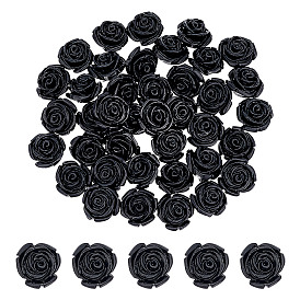 30шт. бусины из киновари, цветок