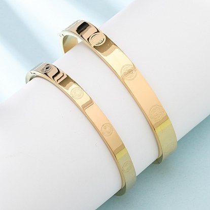 304 женские шарнирные браслеты из нержавеющей стали, ионное покрытие (ip), долговечный