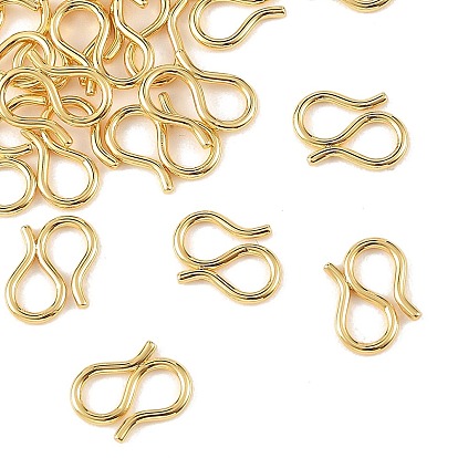 SHEGRACE Brass S-Hook Clasps, Nickel Free