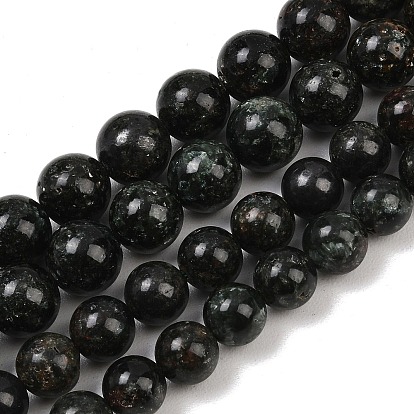 Природные SERAPHINITE нитей бисера, круглые