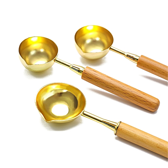 Деревянная ручка сургучная печать печать плавления ложка, для изготовления восковой печати тающая ложка изготовление свадебных приглашений