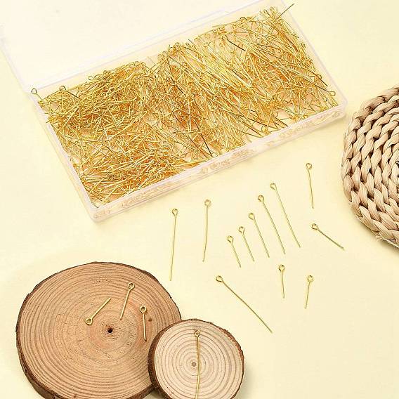 1000шт 5 стили железные булавки с проушиной, без кадмия и без свинца