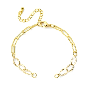 Изготовление браслетов из латунных скрепок и витых цепочек, с 304 нержавеющей стали застежки