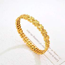 Цветочные браслеты с шарнирами из латуни для женщин