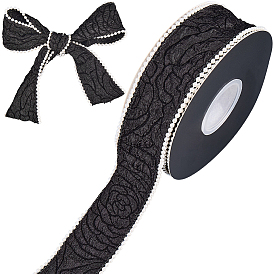 Полиэстер с пластиковой лентой, имитирующей жемчуг, подарочные аксессуары